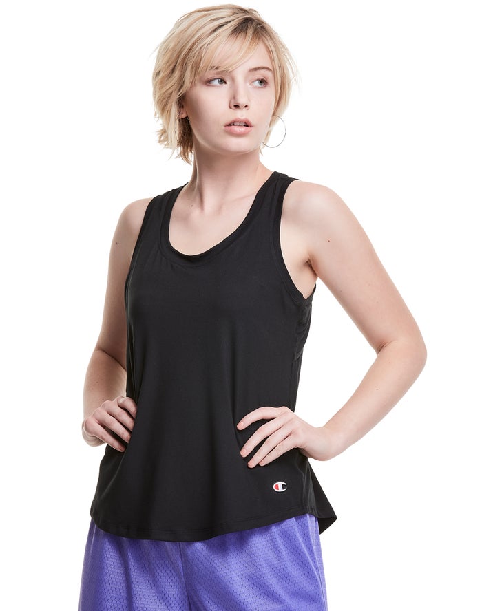 Champion Dame Tank Top Sort - Soft Touch Cutout - Danmark KBY-275849